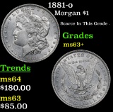 1881-o Morgan Dollar $1 Grades Select+ Unc