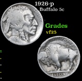 1926-p Buffalo Nickel 5c Grades vf+
