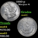 1880-p Morgan Dollar $1 Grades Select+ Unc