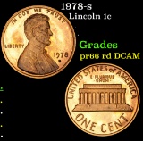1978-s Lincoln Cent 1c Grades Gem++ Proof Red DCAM