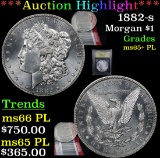 ***Auction Highlight*** 1882-s Morgan Dollar $1 Graded GEM+ PL By USCG (fc)