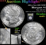 ***Auction Highlight*** 1889-p Vam 19B2 WOW! Morgan Dollar $1 Graded GEM+ Unc By USCG (fc)