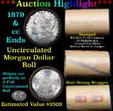 ***Auction Highlight*** 1879 & CC Uncirculated Morgan Dollar Shotgun Roll . . (fc)