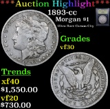 ***Auction Highlight*** 1893-cc Morgan Dollar $1 Graded vf++ By USCG (fc)