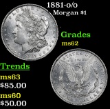 1881-o/o Morgan Dollar $1 Grades Select Unc