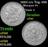 1882-o/s Top 100 Morgan Dollar $1 Grades xf
