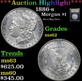 ***Auction Highlight*** 1886-s Morgan Dollar $1 Graded Select Unc By USCG (fc)