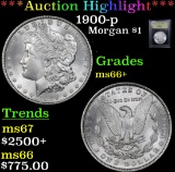 ***Auction Highlight*** 1900-p Morgan Dollar $1 Graded GEM++ Unc By USCG (fc)