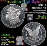 ***Auction Highlight*** 1881-s Morgan Dollar $1 Graded GEM++ DMPL By USCG (fc)