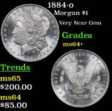 1884-o Morgan Dollar $1 Grades Choice+ Unc