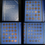 Partial Lincoln cent book 1941-1961, 47 coins . .