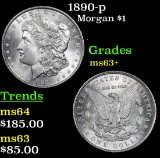 1890-p Morgan Dollar $1 Grades Select+ Unc