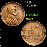 1926-p Lincoln Cent 1c Grades Choice AU