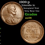 1909-p Lincoln Cent 1c Grades Choice AU/BU Slider