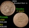 1851 Braided Hair Large Cent 1c Grades vf details