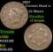 1817 Coronet Head Large Cent 1c Grades vf details