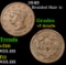 1840 Braided Hair Large Cent 1c Grades vf details