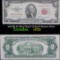 1953B $2 Red Seal United States Note Grades vf++