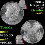 1881-s Morgan Dollar $1 Grades GEM+ Unc