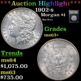 ***Auction Highlight*** 1902-s Morgan Dollar $1 Graded Select+ Unc By USCG (fc)