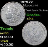 1878-cc Morgan Dollar $1 Grades xf+