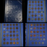 Partial Lincoln cent book 1941-1972,65 coins . .