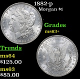 1882-p Morgan Dollar $1 Grades Select+ Unc