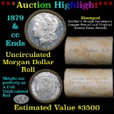 ***Auction Highlight*** 1879 & CC Uncirculated Morgan Dollar Shotgun Roll . . (fc)