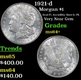 1921-d Morgan Dollar $1 Grades Choice+ Unc