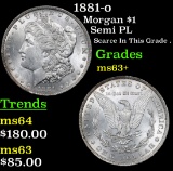 1881-o Morgan Dollar $1 Grades Select+ Unc