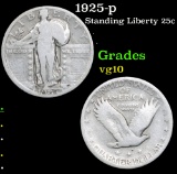 1925-p Standing Liberty Quarter 25c Grades vg+