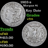 1903-s Morgan Dollar $1 Grades vf++