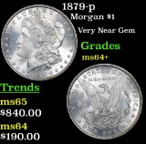 1879-p Morgan Dollar $1 Grades Choice+ Unc