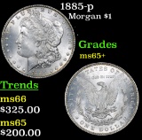 1885-p Morgan Dollar $1 Grades GEM+ Unc