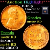 ***Auction Highlight*** 1915-p Lincoln Cent 1c Graded GEM++ RD By USCG (fc)