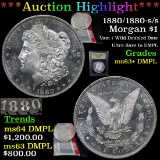 ***Auction Highlight*** 1880/1880-s/s Morgan Dollar $1 Graded Select Unc+ DMPL By USCG (fc)