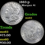 1883-p Morgan Dollar $1 Grades Select Unc