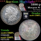 ***Auction Highlight*** 1896-p Morgan Dollar $1 Graded Choice Unc DMPL By USCG (fc)