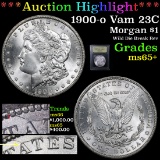 ***Auction Highlight*** 1900-o Vam 23C Morgan Dollar $1 Graded GEM+ Unc By USCG (fc)