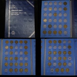 Starter Lincoln cent book 1910-1940 51 coins . . Grades