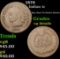 1876 Indian Cent 1c Grades vg details