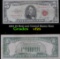1963 $5 Red seal United States Note . . Grades vf+
