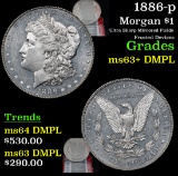 1886-p Morgan Dollar $1 Grades Select Unc+ DMPL
