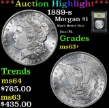 ***Auction Highlight*** 1889-s Morgan Dollar $1 Graded Select+ Unc By USCG (fc)