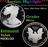 *Auction Highlight* 2017 Silver Eagle Tribute Round National Mint 16oz .999 Pure Silver Grades (fc)