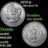 1879-p Morgan Dollar $1 Grades Unc Details