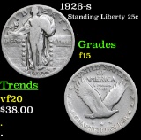 1926-s Standing Liberty Quarter 25c Grades f+