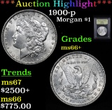 ***Auction Highlight*** 1900-p Morgan Dollar $1 Graded GEM++ Unc By USCG (fc)