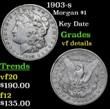 1903-s Morgan Dollar $1 Grades vf details