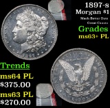 1897-s Morgan Dollar $1 Grades Select Unc+ PL